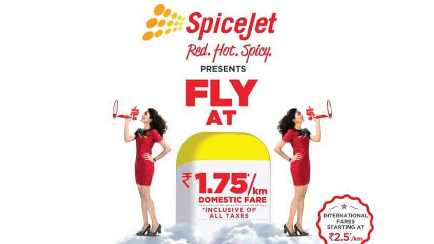 Flight ticket offer: SpiceJet announces Rs 1.75/km sale, prices start Rs 899 Flight ticket offer: SpiceJet announces Rs 1.75/km sale, prices start Rs 899