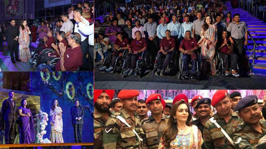 Akash-Shloka Wedding: Nita and Mukesh Ambani celebrate with protectors of the nation, under privileged children; seek their blessings