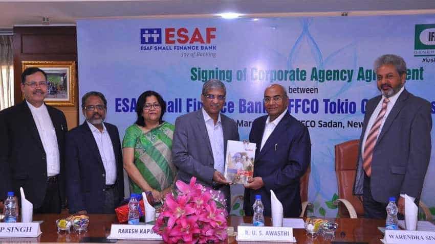 Now ESAF Small Finance Bank customers to get financial protection from IFFCO Tokio General Insurance