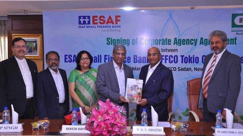 Now ESAF Small Finance Bank customers to get financial protection from IFFCO Tokio General Insurance Now ESAF Small Finance Bank customers to get financial protection from IFFCO Tokio General Insurance