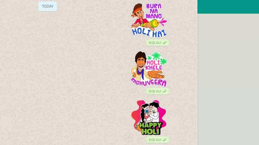 How to send WhatsApp stickers on Holi 2019?