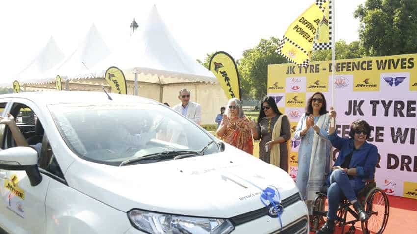 JK Tyre Defence Wives Power Drive: Padma Shri Deepa Malik flags off India&#039;s 1st rally for wives of Indian Armed Forces officers   