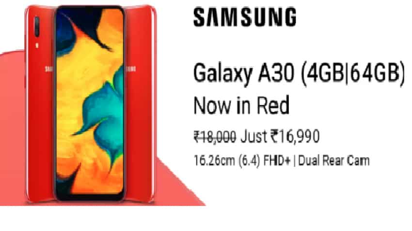 Samsung A30 red variant launched - Check features, prices here