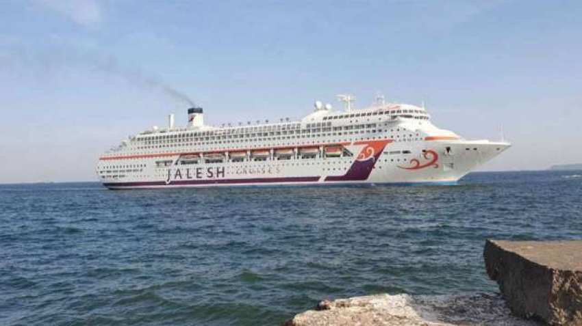Jalesh Cruises christens India's first premium cruise ship as 'Karnika' Jalesh Cruises christens India's first premium cruise ship as 'Karnika'