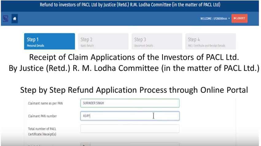  PACL: Demo video for making refund claims by investors - Watch step by step application process through online portal