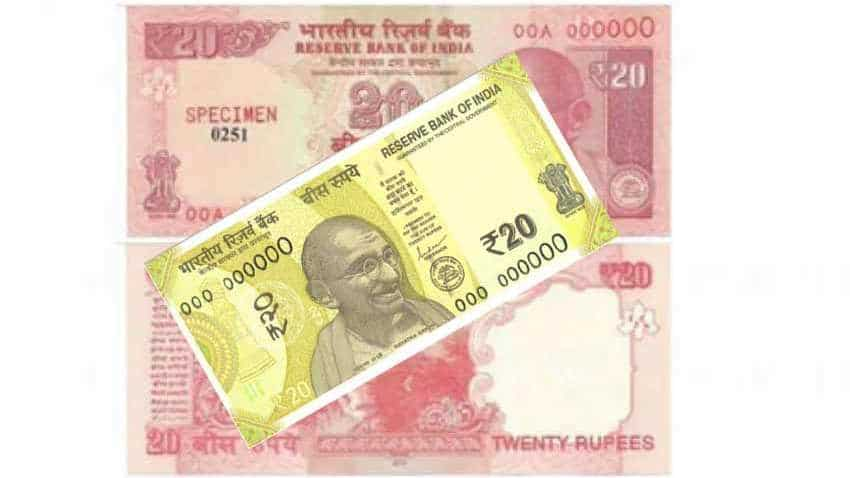 Rs 20 New Note Coming In Greenish Yellow Colour With Ellora Caves As ...