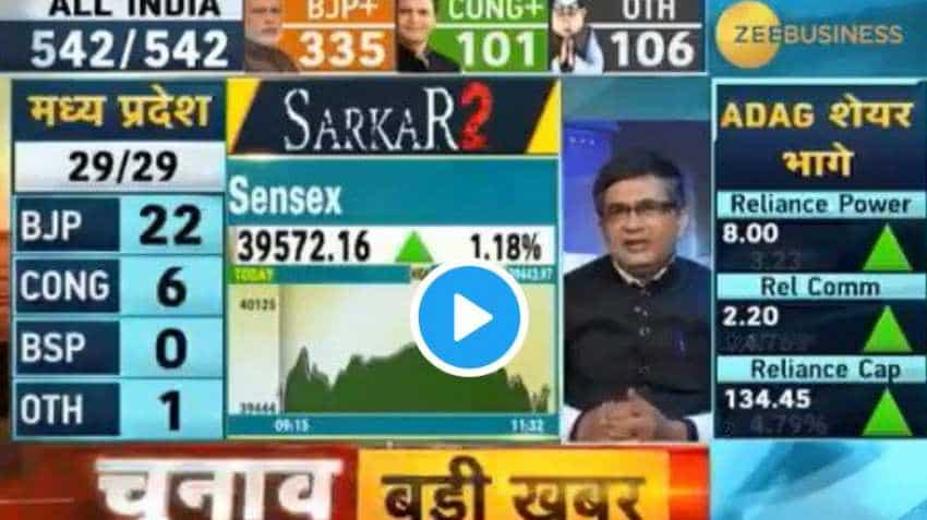 Lok Sabha elections results 2019: Sensex hit 40K mark due to faith people have in present govt, says BSE MD &amp; CEO, Ashish Chauhan
