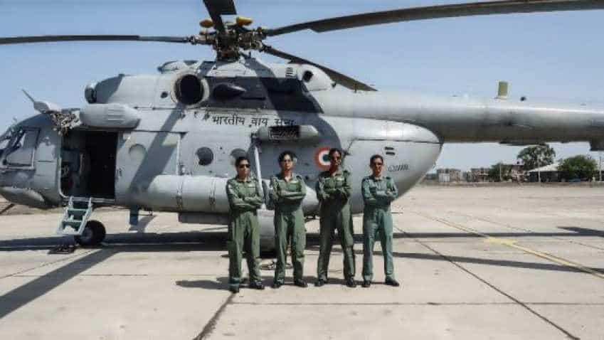 For first time, IAF all-woman crew flies Mi-17 chopper 