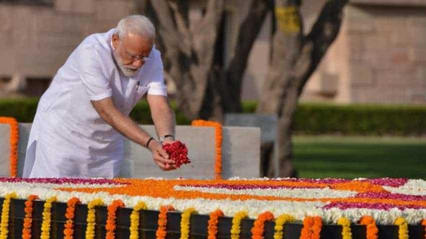 Oath-taking ceremony: Ahead of swearing-in, Narendra Modi pays tributes to Gandhi, Vajpayee