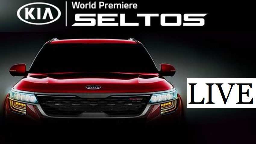 KIA SELTOS  Launch LIVE: Catch World Premiere - WATCH Latest Updates of Unveiling of This SUV