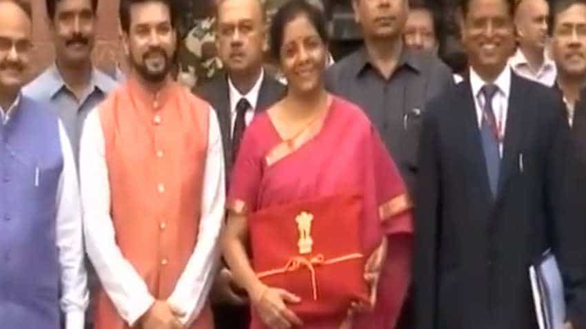 WATCH: Modi govt makes history! No Budget Briefcase! Nirmala Sitharaman carries 'red cover' to Parliament WATCH: Modi govt makes history! No Budget Briefcase! Nirmala Sitharaman carries 'red cover' to Parliament