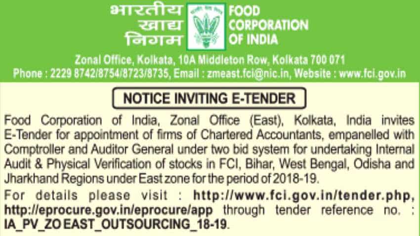 INVITED! Food Corporation of India (FCI) issues new notice for e-tender - Check details