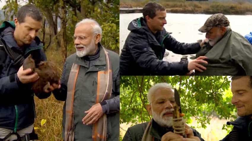Modi roars! PM to appear on Man vs Wild with Bear Grylls: When and where the episode will air on TV Modi roars! PM to appear on Man vs Wild with Bear Grylls: When and where the episode will air on TV
