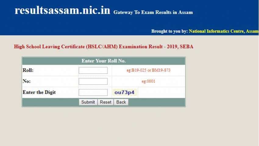 Assam HSLC 10th Result 2019 declared; Download your percentage from sebaonline.org, resultsassam.nic.in