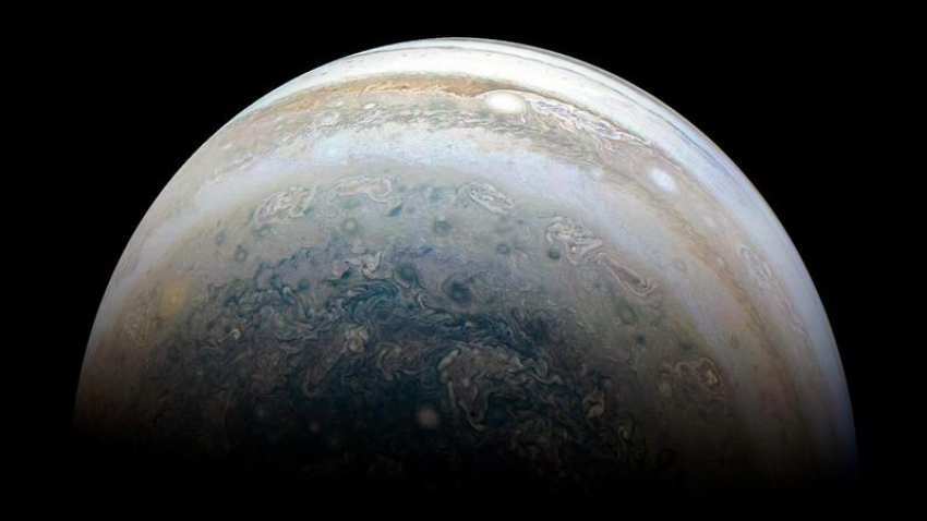 Jupiter still reeling from head-on collision 4.5bn years ago