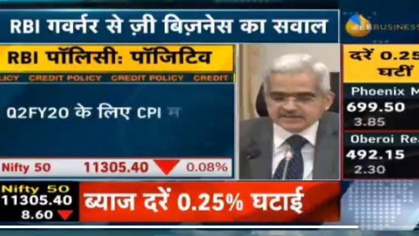 Why RBI repo rate cut by only 25 bps, asks Zee Business; Governor Shaktikanta Das said this