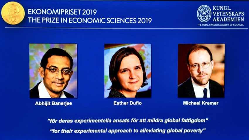 Indian-American Abhijit Banerjee wins Nobel economics prize 2019 along with Esther Duflo and Michael Kremer Indian-American Abhijit Banerjee wins Nobel economics prize 2019 along with Esther Duflo and Michael Kremer