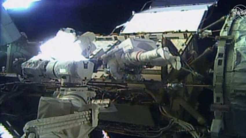 NASA astronauts conduct first all-women space walk NASA astronauts conduct first all-women space walk