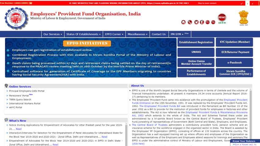 Provident Fund: How to generate UAN directly from EPFO website
