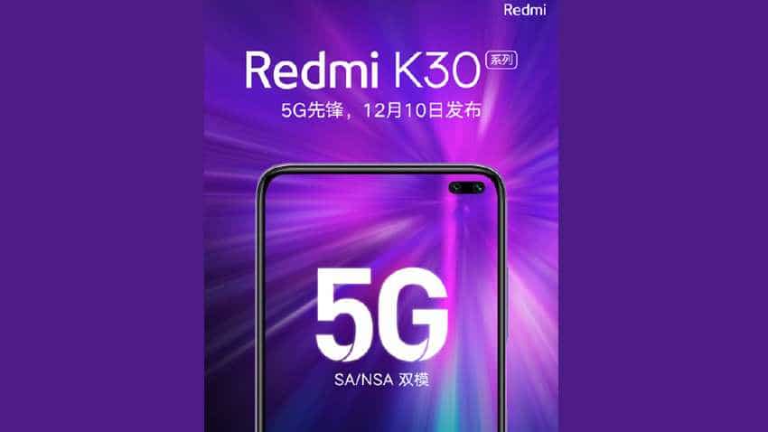 Redmi K30 with 5G support set to be launched on December 10 Redmi K30 with 5G support set to be launched on December 10