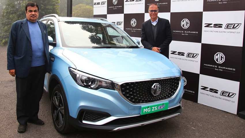 MG ZS EV: When Nitin Gadkari drove India's 1st Pure Electric Internet SUV