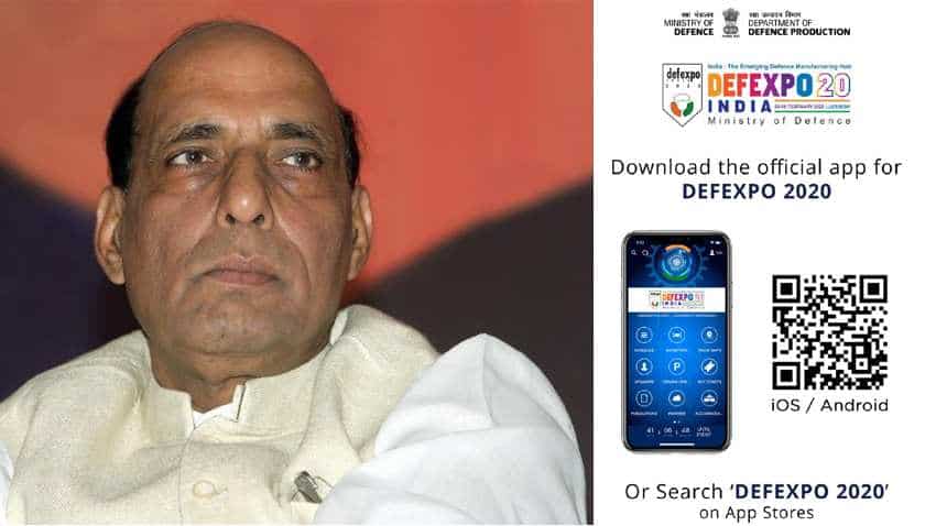 DefExpo 2020: Largest ever! 880 exhibitors register; Rajnath Singh launches mobile app - It gives detailed information on all these things DefExpo 2020: Largest ever! 880 exhibitors register; Rajnath Singh launches mobile app - It gives detailed information on all these things