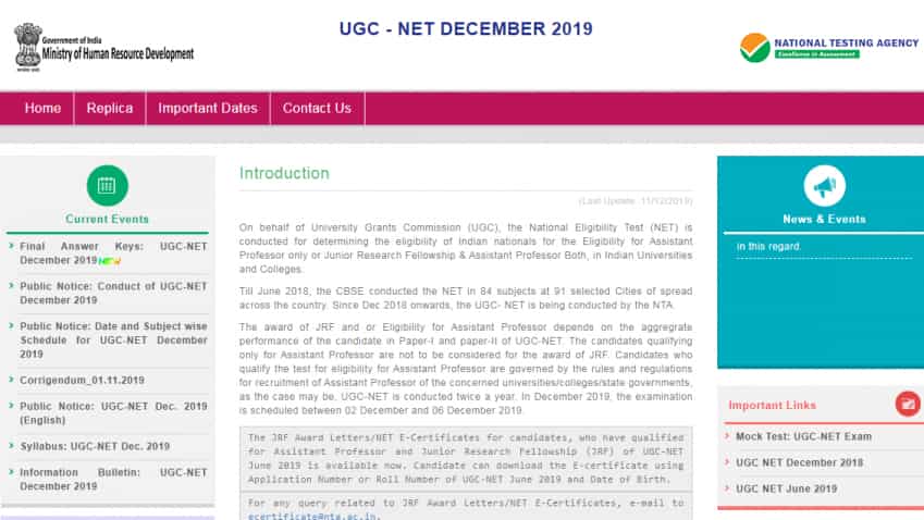 UGC NET December 2019 Result: NTA to declare results today at ugcnet.nta.nic.in - How to check