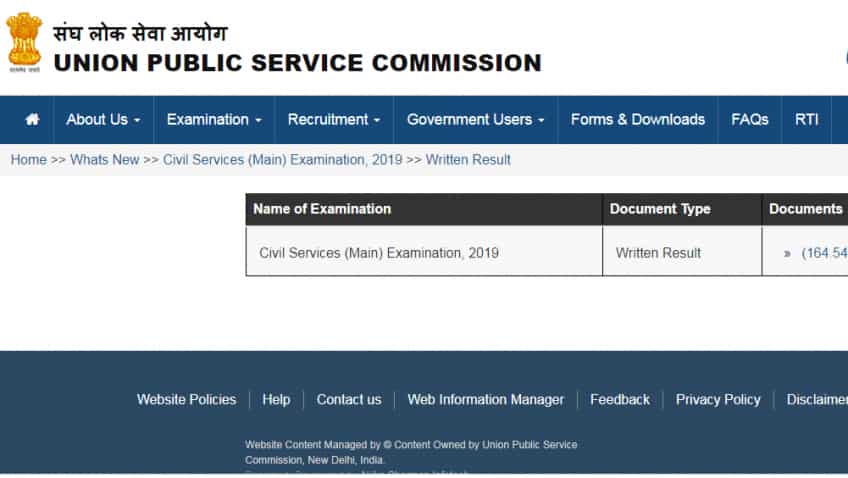 UPSC mains result 2019: Wait over! To check result, candidates must visit upsc.gov.in and upsconline.in