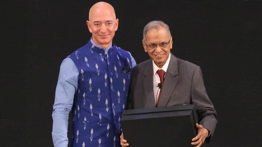 Amazon chief Jeff Bezos said 21st Century belongs to India; check what Narayan Murthy, Infosys co-founder said Amazon chief Jeff Bezos said 21st Century belongs to India; check what Narayan Murthy, Infosys co-founder said