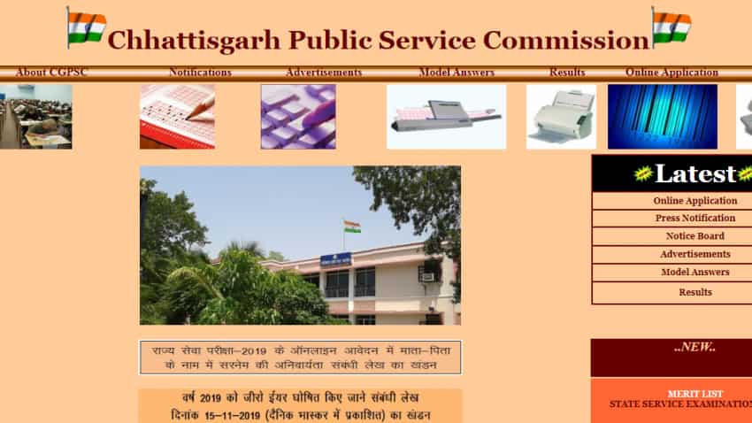CGPSC result: Result announced; Visit  www.psc.cg.gov.in to check the result