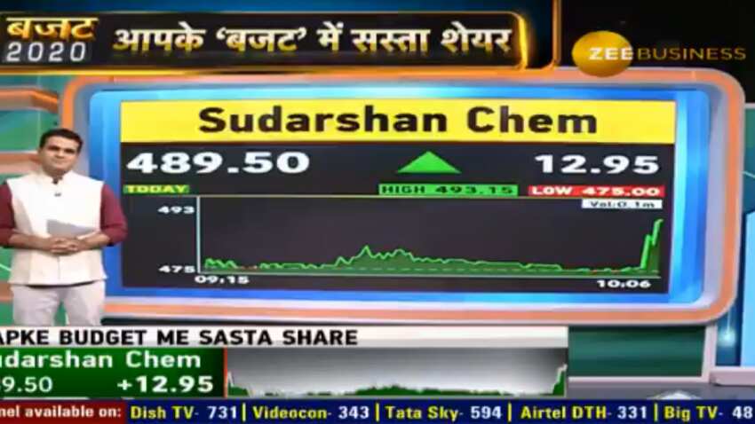 Budget 2020 My Pick: Keep an eye on this chemical stock for great returns 