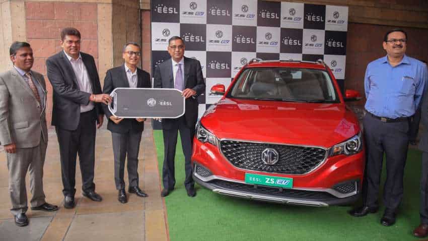 MG ZS EV: EESL gets 1st car of India’s first pure electric internet SUV by Morris Garages MG ZS EV: EESL gets 1st car of India’s first pure electric internet SUV by Morris Garages