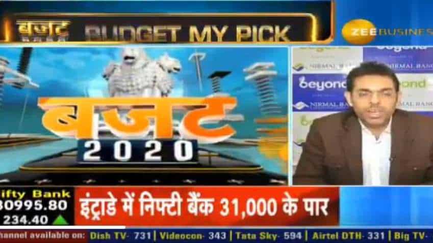 Budget 2020 MyPick: This share can give whopping returns in long-term, says Nirmal Bang stock expert Rahul Arora