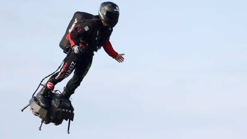 Fly to work? This 'Marvel Man' is busy working on the dream Fly to work? This 'Marvel Man' is busy working on the dream