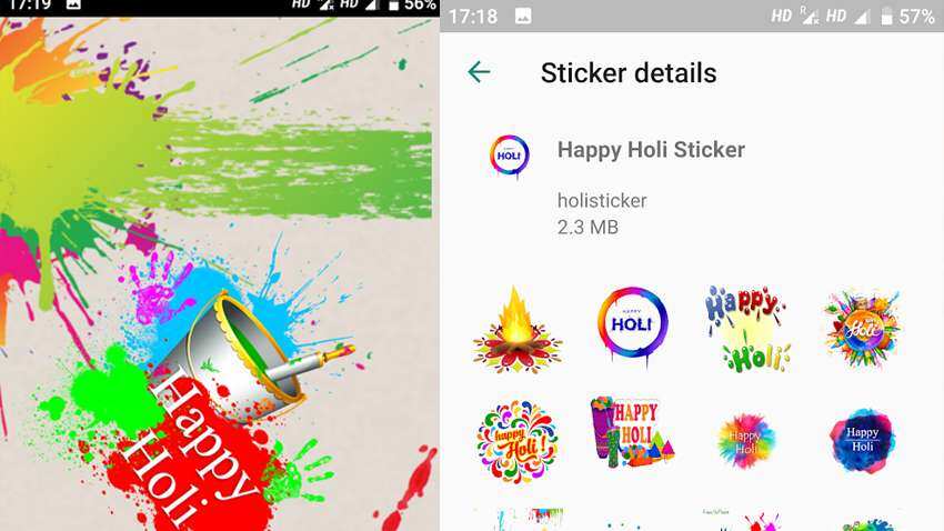 Holi 2020: How to download and send WhatsApp stickers 