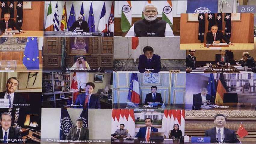 Coronavirus: PM Narendra Modi participates in Emergency Virtual G20 Summit on COVID-19 Coronavirus: PM Narendra Modi participates in Emergency Virtual G20 Summit on COVID-19