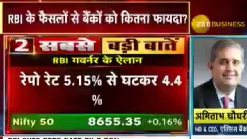 RBI steps will ease pressure on the financial system: Amitabh Chaudhry, Axis Bank RBI steps will ease pressure on the financial system: Amitabh Chaudhry, Axis Bank