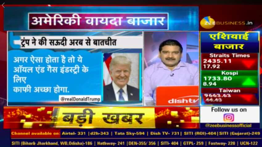 Anil Singhvi blasts US President Donald Trump for artificial, over 25 pct, jump in crude oil price Anil Singhvi blasts US President Donald Trump for artificial, over 25 pct, jump in crude oil price