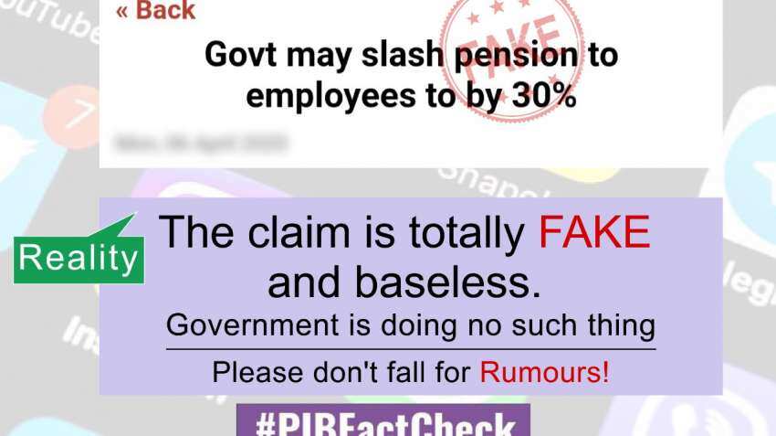 Fake News Alert! Government does not plan to cut employees&#039; pension by 30 pct – Here is the truth