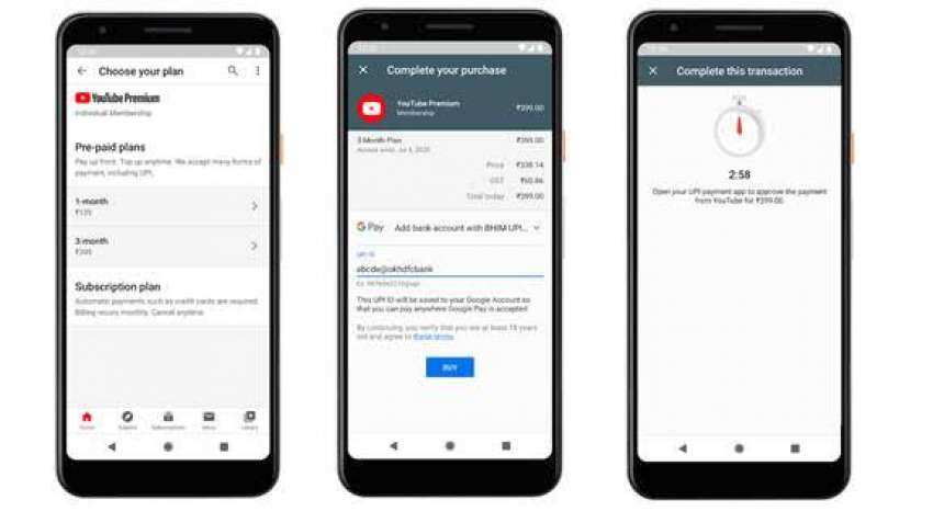 UPI Payments: YouTube launches UPI contactless payment on its platform apart from debit cards, credit cards
