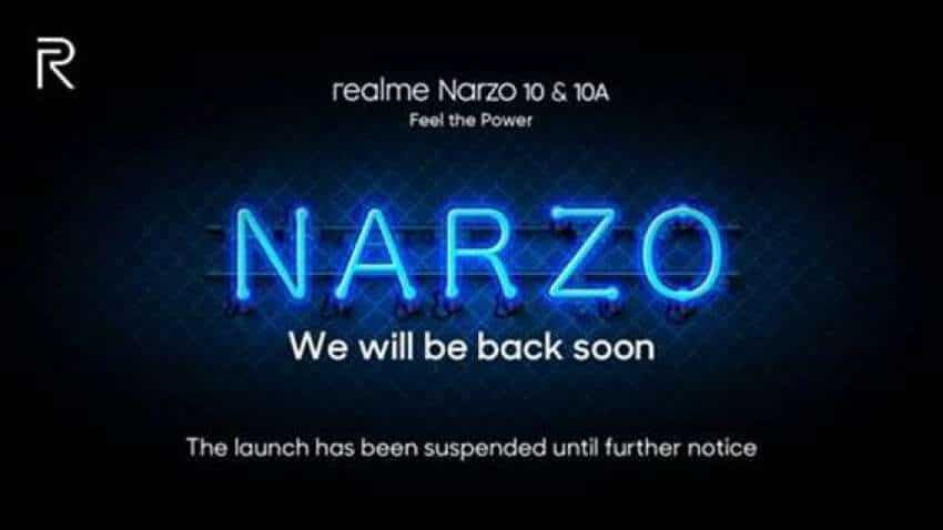 Realme Narzo 10, 10A India launch postponed again as government blocks sale of smartphones