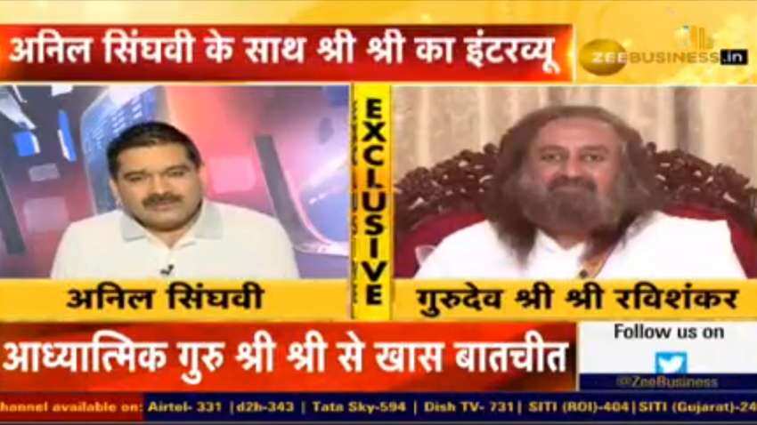 #StarsOnZeeBusiness: When markets meet spiritualism! Anil Singhvi interviews Gurudev Sri Sri Ravi Shankar - WATCH FULL VIDEO here