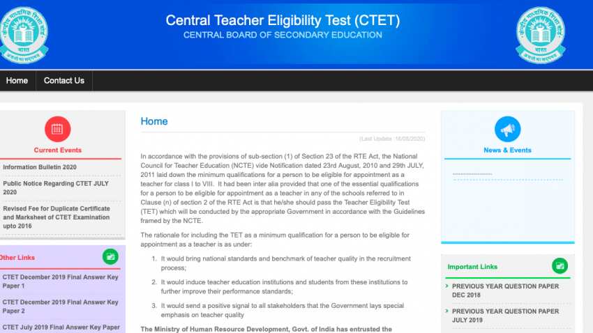 CTET admit card 2020 likely to be released soon at ctet.nic.in by CBSE: Here is how to download 