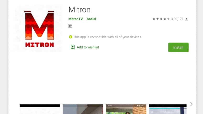 Mitron app crosses 1 CRORE downloads on Google Play Store in just 2 months Mitron app crosses 1 CRORE downloads on Google Play Store in just 2 months