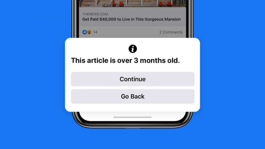 New Facebook feature to warn users before they share old articles New Facebook feature to warn users before they share old articles