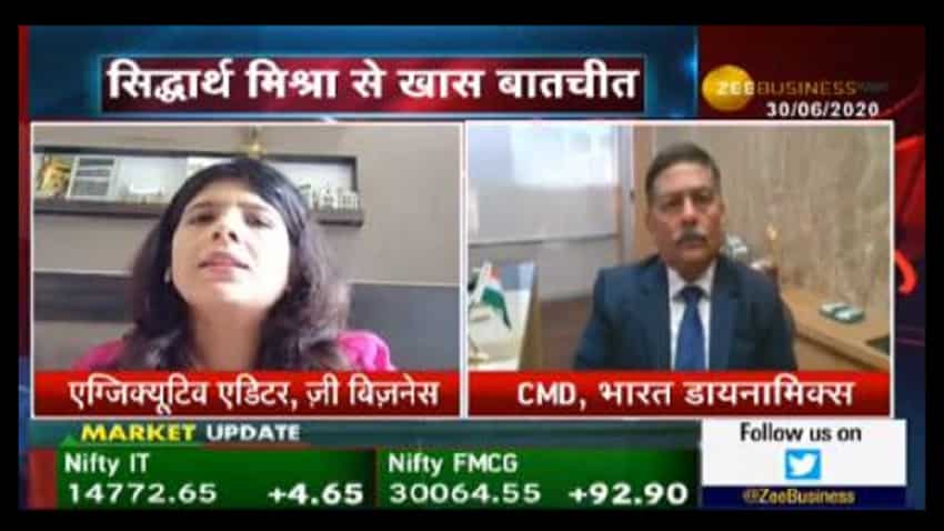 Bharat Dynamics likely to get orders worth Rs 12,000 crore in FY21: Siddharth Mishra, CMD Bharat Dynamics likely to get orders worth Rs 12,000 crore in FY21: Siddharth Mishra, CMD