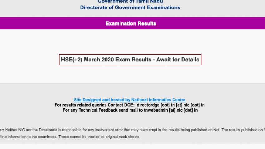 Tamil Nadu class 12th board results 2020: Alert students! TN plus two results out today at @tnresults.nic.in Tamil Nadu class 12th board results 2020: Alert students! TN plus two results out today at @tnresults.nic.in