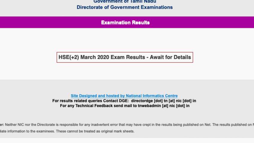 Tamil Nadu class 12th board results 2020: Alert students! TN plus two results out today at @tnresults.nic.in