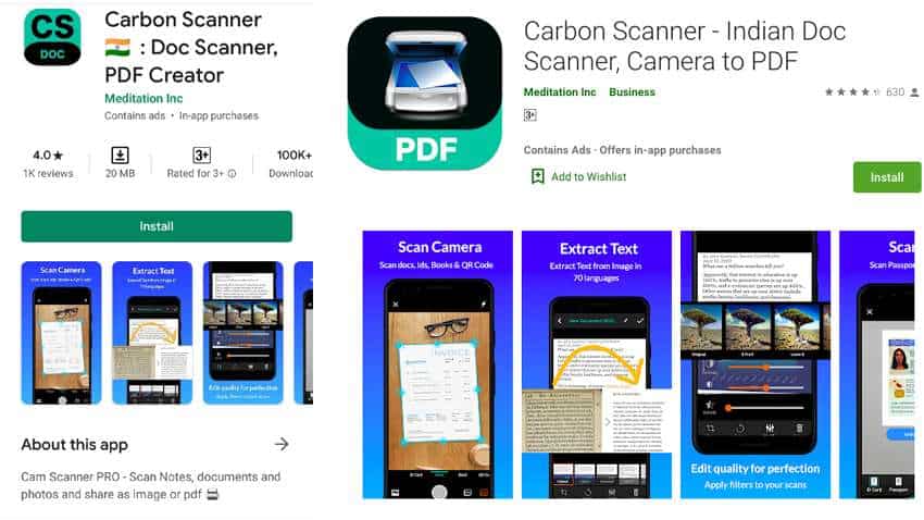 Making India self-reliant! 'Made-In-India' Carbon Scanner app crosses 100k downloads in just 1 week Making India self-reliant! 'Made-In-India' Carbon Scanner app crosses 100k downloads in just 1 week