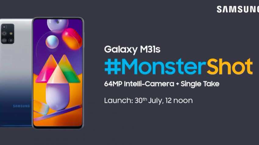Samsung Galaxy M31s with 64-megapixel camera, 6000 mAh battery to launch in India on July 30 Samsung Galaxy M31s with 64-megapixel camera, 6000 mAh battery to launch in India on July 30